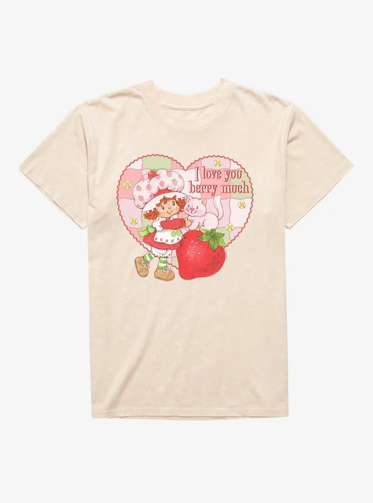 Strawberry Shortcake I Love You Berry Much Mineral Wash T-Shirt