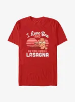 Garfield I Love You Lasagna T-Shirt