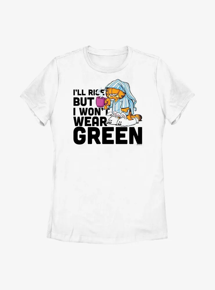 Garfield I'll Rise But I Won't Wear Green Women's T-Shirt