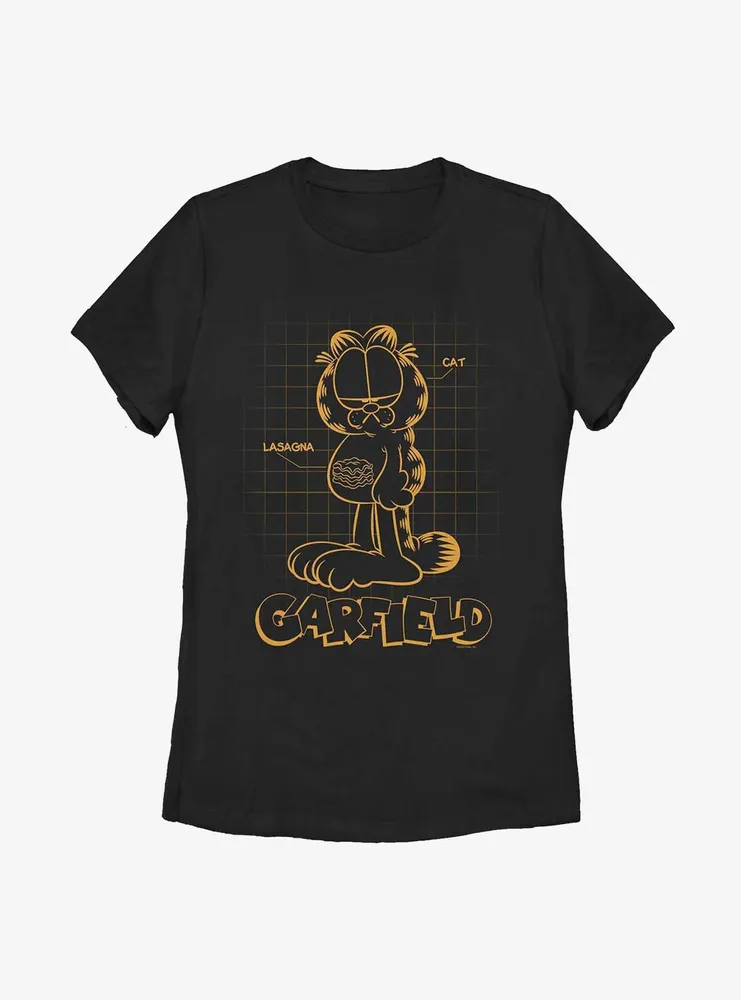 Garfield Cat Schematic Women's T-Shirt