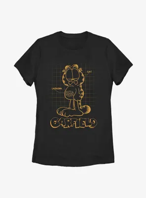 Garfield Cat Schematic Women's T-Shirt