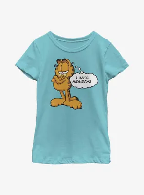 Garfield I Hate Mondays Youth Girl's T-Shirt