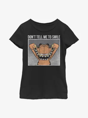 Garfield Don't Tell Me To Smile Youth Girl's T-Shirt