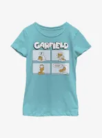 Garfield Not Lazy Comic Youth Girl's T-Shirt