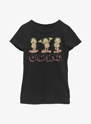 Garfield Triple Garfs Youth Girl's T-Shirt