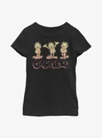 Garfield Triple Garfs Youth Girl's T-Shirt