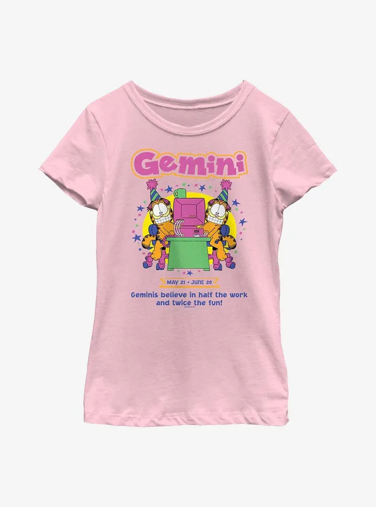 Garfield Gemini Horoscope Youth Girl's T-Shirt