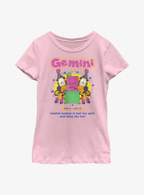Garfield Gemini Horoscope Youth Girl's T-Shirt