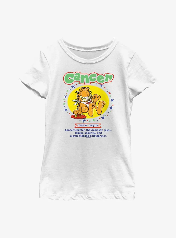 Garfield Cancer Horoscope Youth Girl's T-Shirt