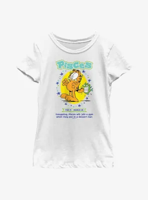 Garfield Pisces Horoscope Youth Girl's T-Shirt