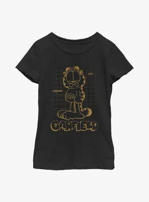 Garfield Cat Schematic Youth Girl's T-Shirt