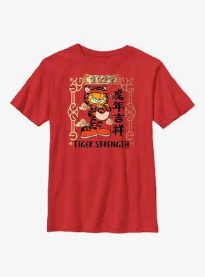 Garfield Tiger Strength Poster Youth T-Shirt