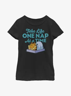 Garfield One Nap At A Time Youth Girl's T-Shirt