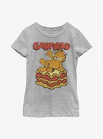 Garfield King Of Lasagna Youth Girl's T-Shirt