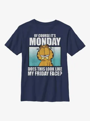 Garfield Monday Meme Youth T-Shirt