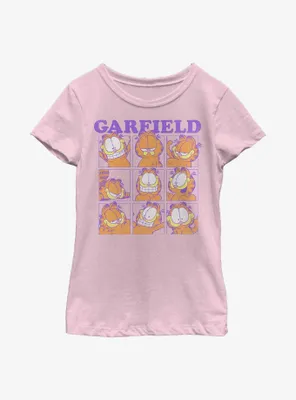 Garfield Many Faces of Youth Girl's T-Shirt