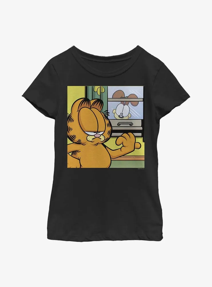 Garfield Window Talk Youth Girl's T-Shirt