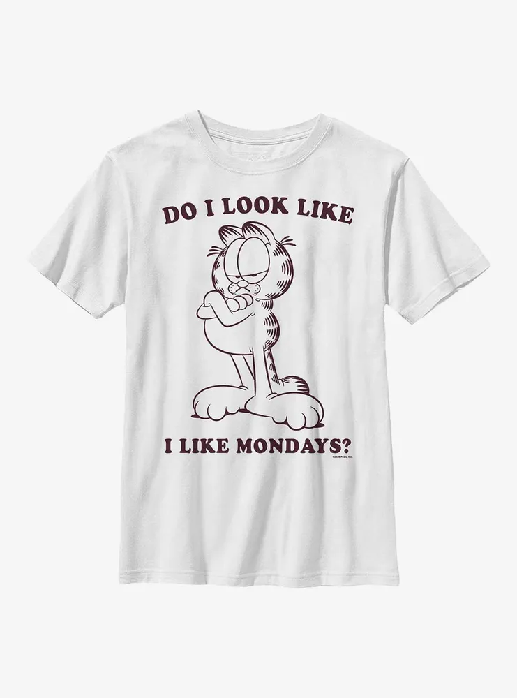 Garfield Do I Look Like Mondays Youth T-Shirt