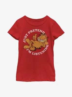 Garfield Not Listening Youth Girl's T-Shirt