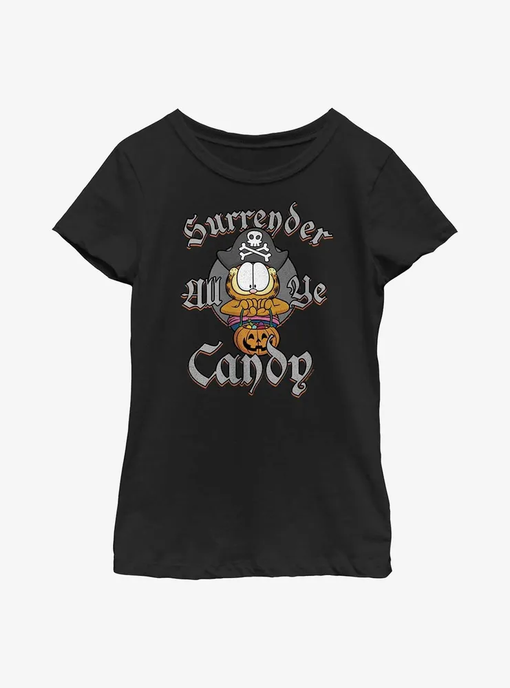 Garfield Pirate Surrender The Candy Youth Girl's T-Shirt