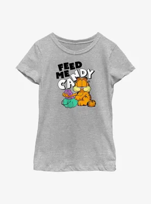 Garfield Feed Me Candy Youth Girl's T-Shirt