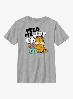 Garfield Feed Me Candy Youth T-Shirt
