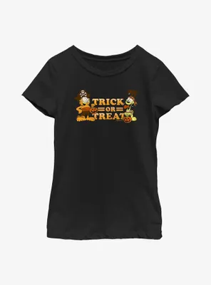 Garfield Trick Or Treat Youth Girl's T-Shirt