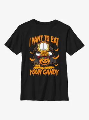 Garfield Dracula Cat Youth T-Shirt