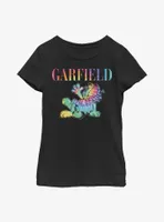 Garfield Tie-Dye Cat Youth Girl's T-Shirt
