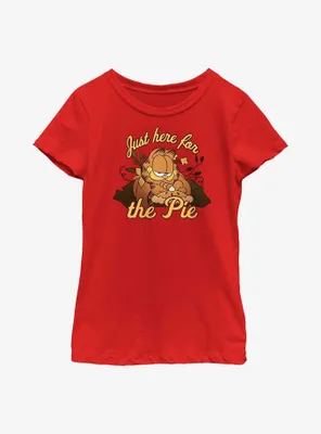 Garfield Here For Pie Youth Girl's T-Shirt
