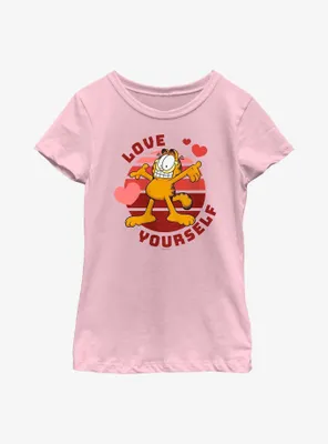 Garfield Self Love Youth Girl's T-Shirt