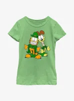 Garfield Leprechaun Duo Youth Girl's T-Shirt