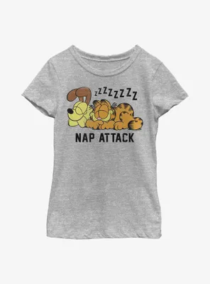 Garfield and Odie Nap Attack Youth Girl's T-Shirt