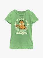 Garfield Lasagna Luck Youth Girl's T-Shirt
