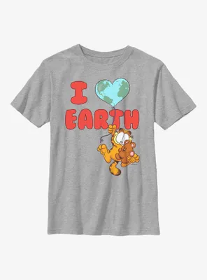 Garfield I Heart Earth Youth T-Shirt
