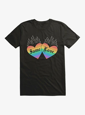 Pride Same Love Rainbow Hearts T-Shirt