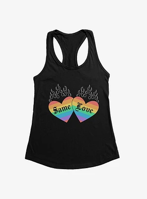 Pride Same Love Rainbow Hearts Girls Tank