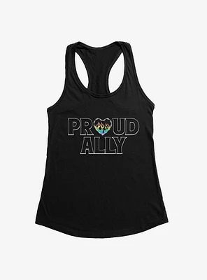 Pride Proud Ally Flames Girls Tank