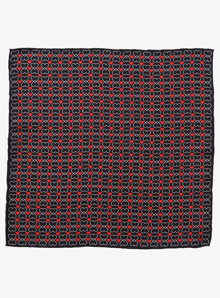 Intertwined Hearts Pocket Square