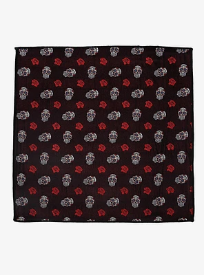 Day of the Dead Sugar Skull Pocket Square