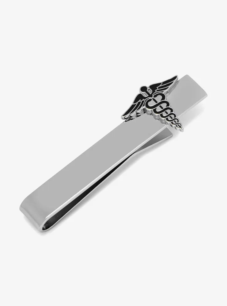 Medical Caduceus Tie Bar