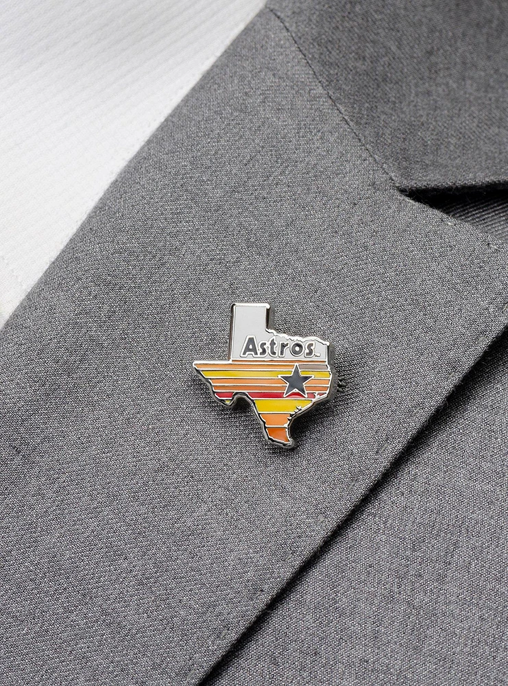 MLB Houston Astros Tequila Sunrise Lapel Pin