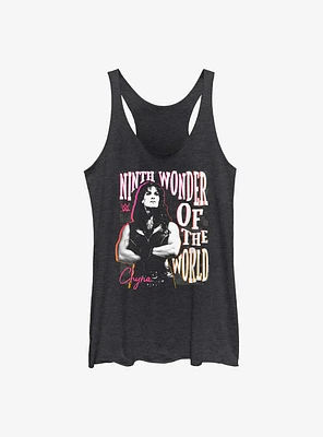 WWE Chyna Ninth Wonder Of The World Text Wrap Girls Tank