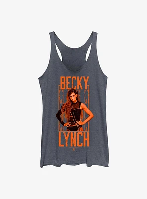 WWE Becky Lynch Portrait Logo Girls Tank