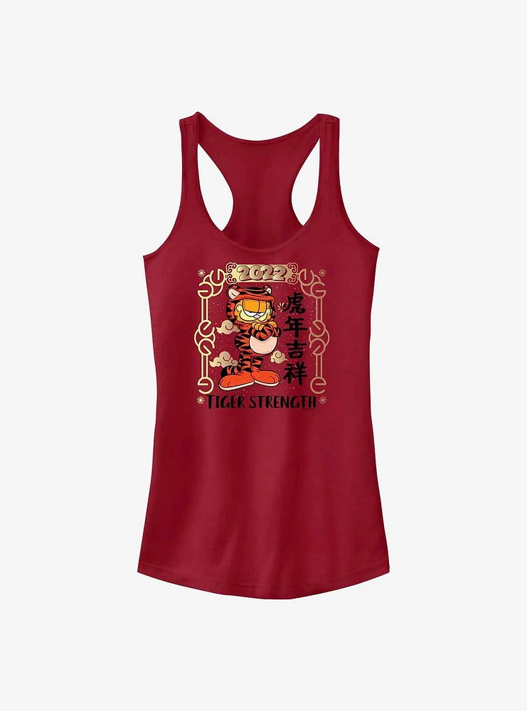 Garfield Tiger Strength Poster Girls Tank