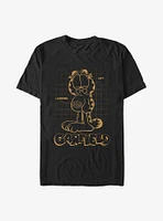 Garfield Cat Schematic T-Shirt