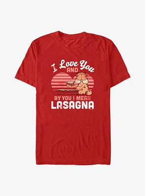 Garfield I Love You Lasagna T-Shirt