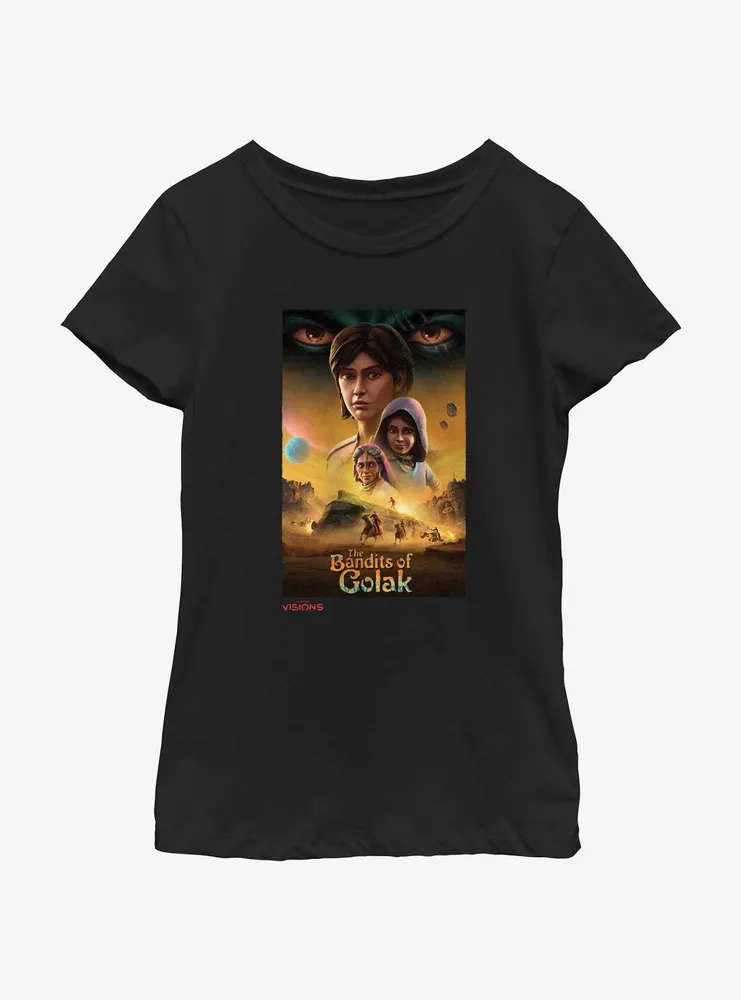 Star Wars: Visions The Bandits of Golak Poster Youth Girls T-Shirt