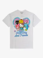 Hello Kitty And Friends Heart Airbush Boyfriend Fit Girls T-Shirt