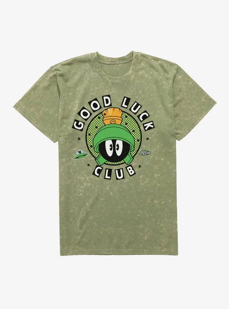 Looney Tunes Marvin Good Luck Club Mineral Wash T-Shirt